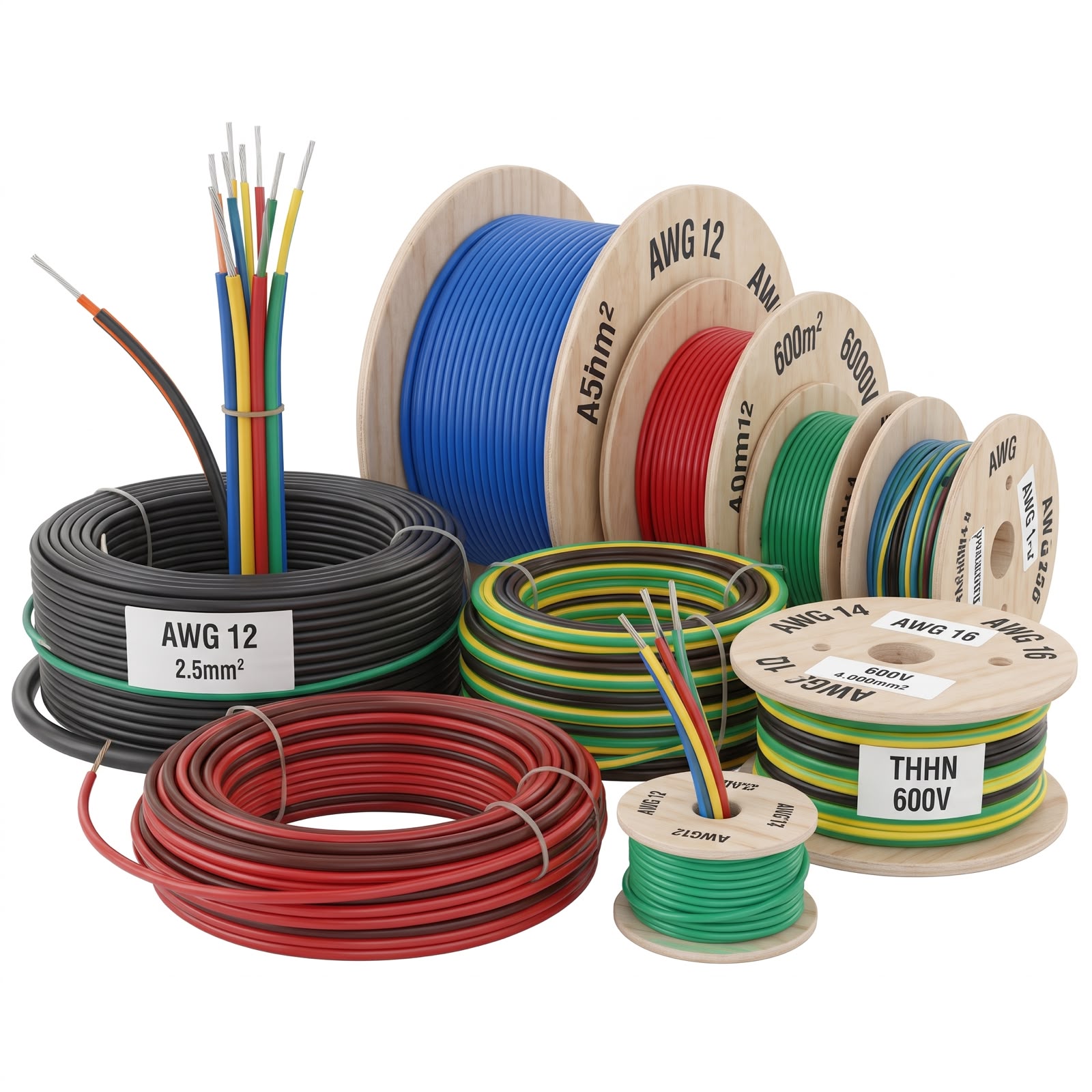 Industrial cables and wires